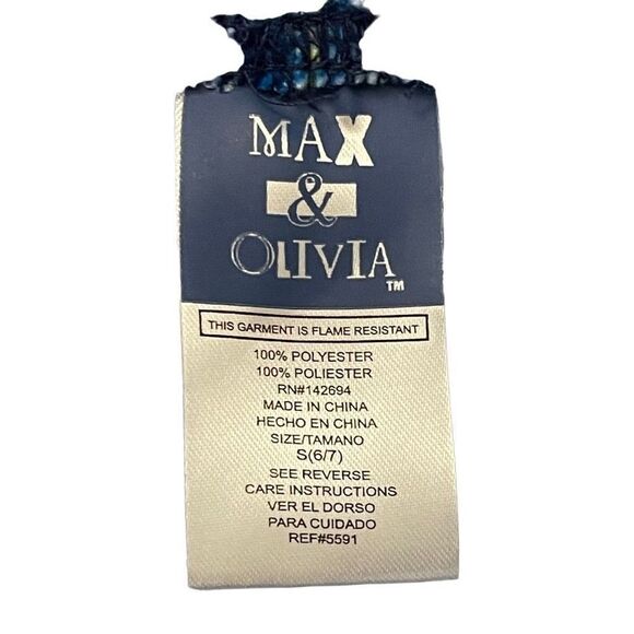 Max & Olivia Weekend Starts Here Chill Girl Blue Silver Matching Pajama Set 6/7 - Picture 14 of 16